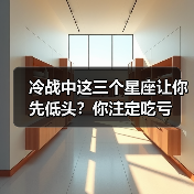 冷战中这三个星座让你先低头?你注定吃亏(图2) 冷战中这三个星座让你先低头?你注定吃亏(图2)