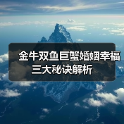 金牛双鱼巨蟹婚姻幸福三大秘诀解析(图1) 金牛双鱼巨蟹婚姻幸福三大秘诀解析(图1)