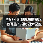 桃花不断却晚婚的星座有哪些?揭秘四大星座的婚姻真相(图4) 桃花不断却晚婚的星座有哪些?揭秘四大星座的婚姻真相(图4)