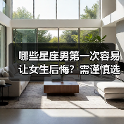哪些星座男第一次容易让女生后悔?需谨慎选择(图4) 哪些星座男第一次容易让女生后悔?需谨慎选择(图4)
