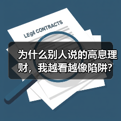 为什么别人说的高息理财,我越看越像陷阱?该怎么避开?(图1) 为什么别人说的高息理财,我越看越像陷阱?该怎么避开?(图1)