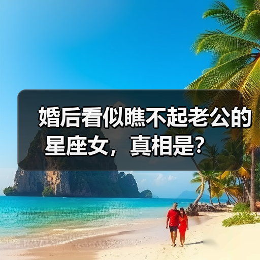 婚后看似瞧不起老公的星座女,真相是?(图1) 婚后看似瞧不起老公的星座女,真相是?(图1)