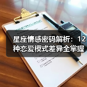 星座情感密码解析:12种恋爱模式差异全掌握(图1) 星座情感密码解析:12种恋爱模式差异全掌握(图1)