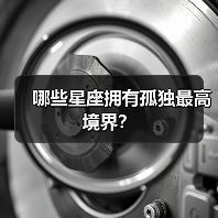 哪些星座拥有孤独最高境界?(图4) 哪些星座拥有孤独最高境界?(图4)