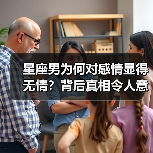 星座男为何对感情显得无情?背后真相令人意外(图2) 星座男为何对感情显得无情?背后真相令人意外(图2)