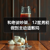和老婆吵架，12星男能做到主动道歉吗