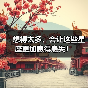 想得太多，会让这些星座更加患得患失！