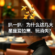 扒一扒：为什么这几大星座爱拉黑、玩消失？