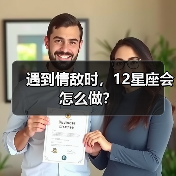 遇到情敌时，12星座会怎么做？（图4）