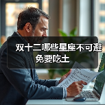 双十二哪些星座不可避免要吃土（图4）