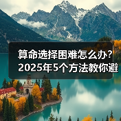 算命选择困难怎么办?2025年5个方法教你避坑找对师傅(图3) 算命选择困难怎么办?2025年5个方法教你避坑找对师傅(图3)
