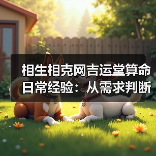 相生相克网吉运堂算命日常经验:从需求判断到使用维护指南(图3) 相生相克网吉运堂算命日常经验:从需求判断到使用维护指南(图3)
